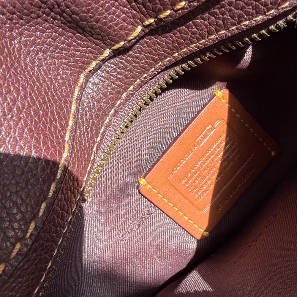 Coach x Yeti Out Limited Edition Brown Smiley Face Leather Crossbody Bag - Picture 5 of 8